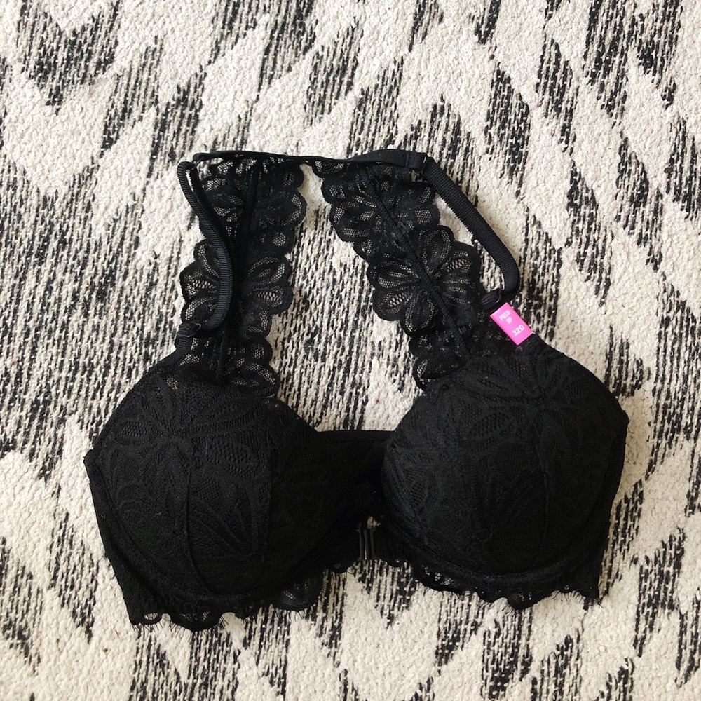 Victoria Secret Black Lace Push Up Bra